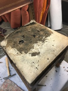 Antique chair - worn seat