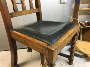 Barley-twisted chair - before