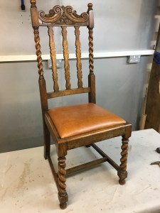 Barley-twisted chair - after
