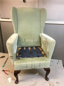 Wingback chair - before