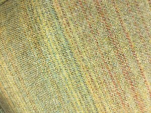 Green stripe wool detail