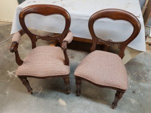 Houndstooth chairs