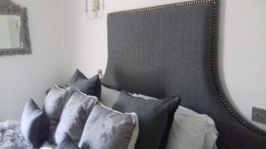 Prince of Wales check headboard