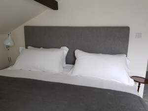 Grey headboard