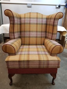 Wingback chair front