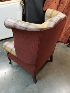 Wingback chair rear