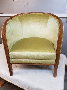 Green tub chair
