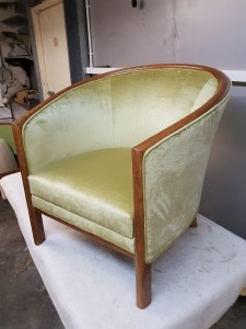 Green tub chair