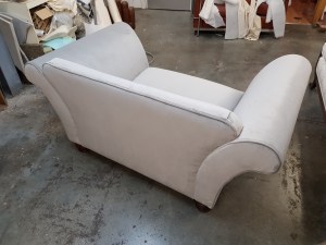 Silver loveseat
