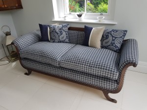 Houndstooth sofa